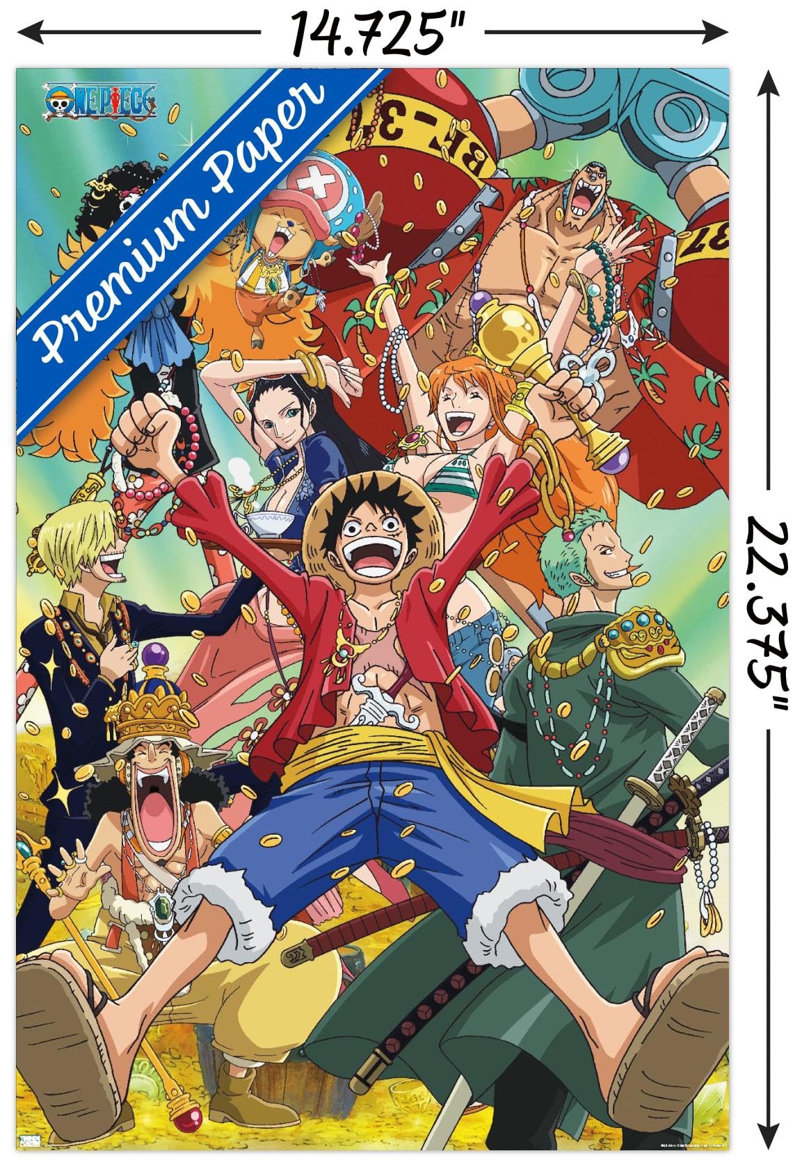 Amazon.com: One Piece: Fishman Island - Crew Treasure Wall Poster