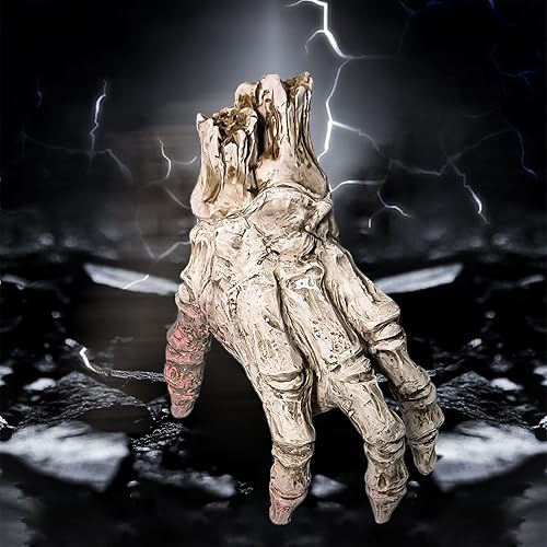 Miniatura 5 de Halloween Animatronics Crawling Zombie Hand Decoration with Spooky Sound - Indoor and Outdoor Halloween Decor, Perfect for Ghost Festivals, Makeup