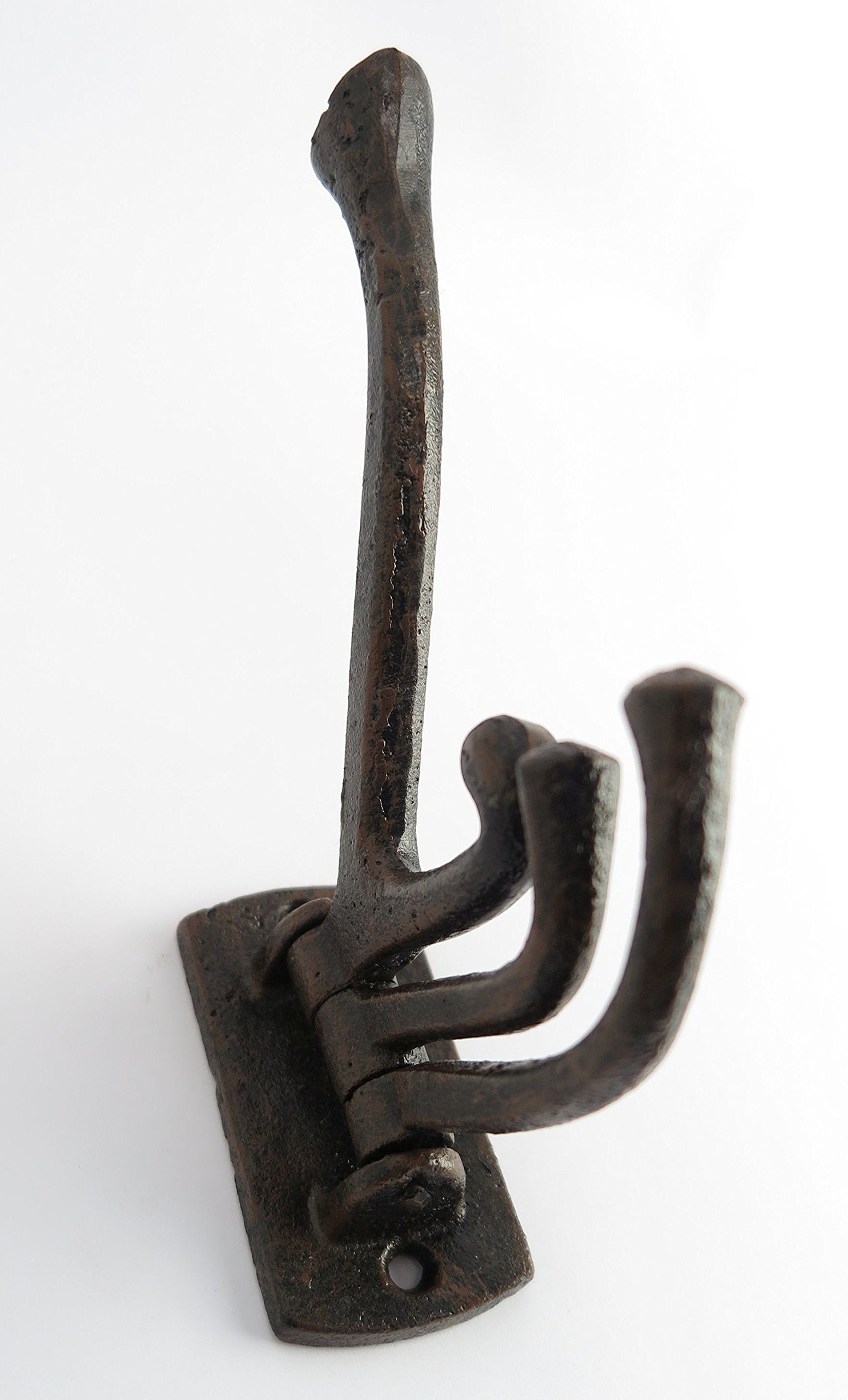 Outanaya Schwenkbarer Garderobenhaken - 3 Klapparme Aus Metall Für Bad & Küche