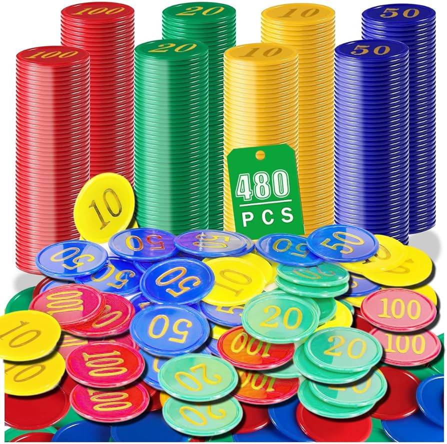 Amazon | 480 プラスチックポーカーチップ ポーカーチップセット 収納