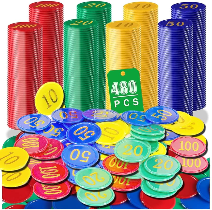 ポーカー チップ セット 収納ケース付き Amazon | 480 プラスチックポーカーチップ ポーカーチップセット