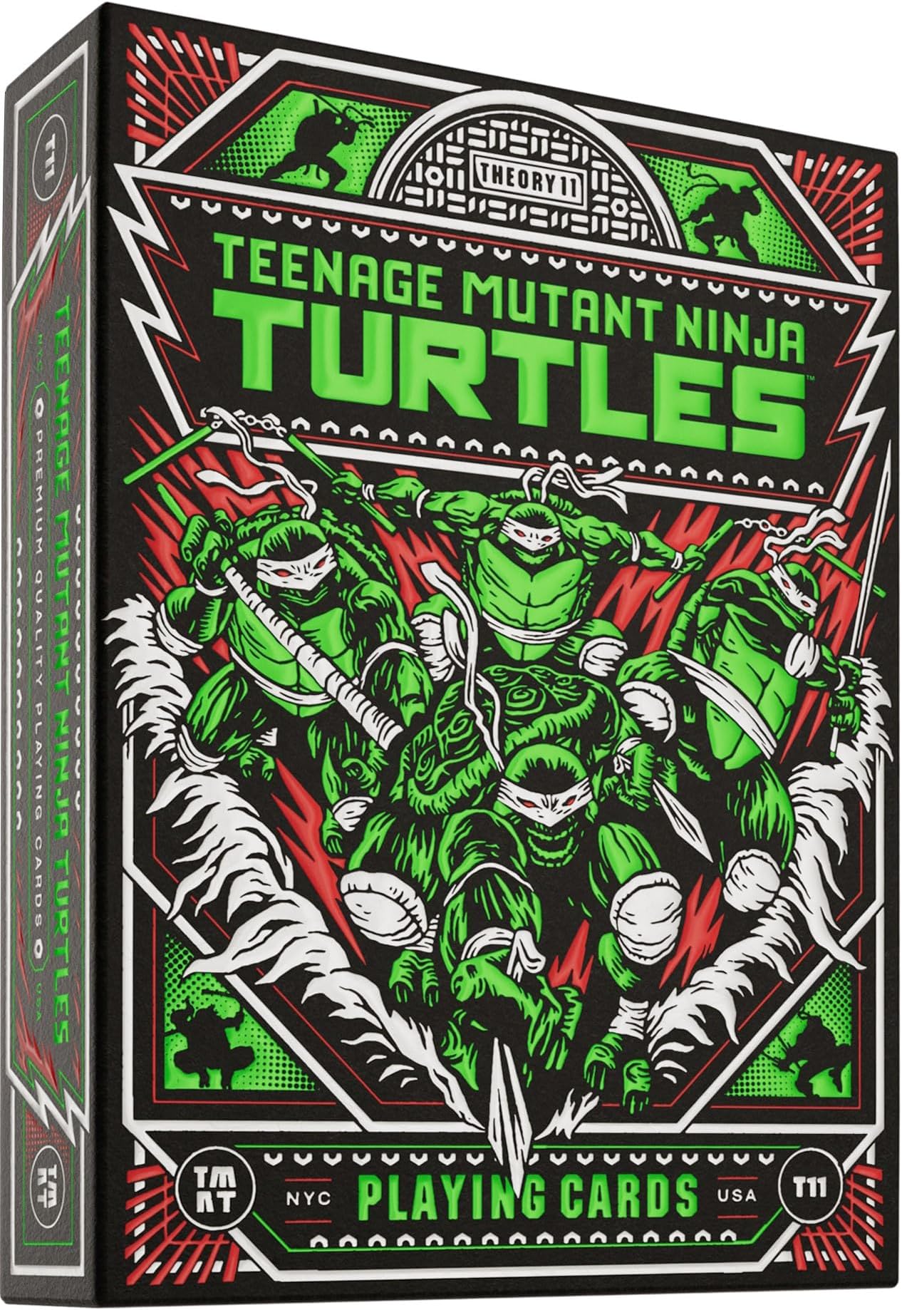 Teenage Mutant Ninja Turtles Premium Playing Cards, Poker Size Standard Index, Luxury Playing Cards