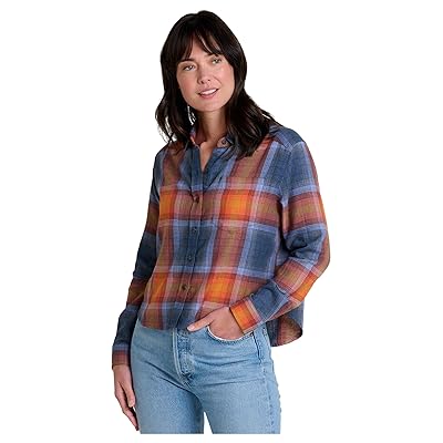Toad&Co Re Form Flannel Boxy Long Sleeve Shirt Women