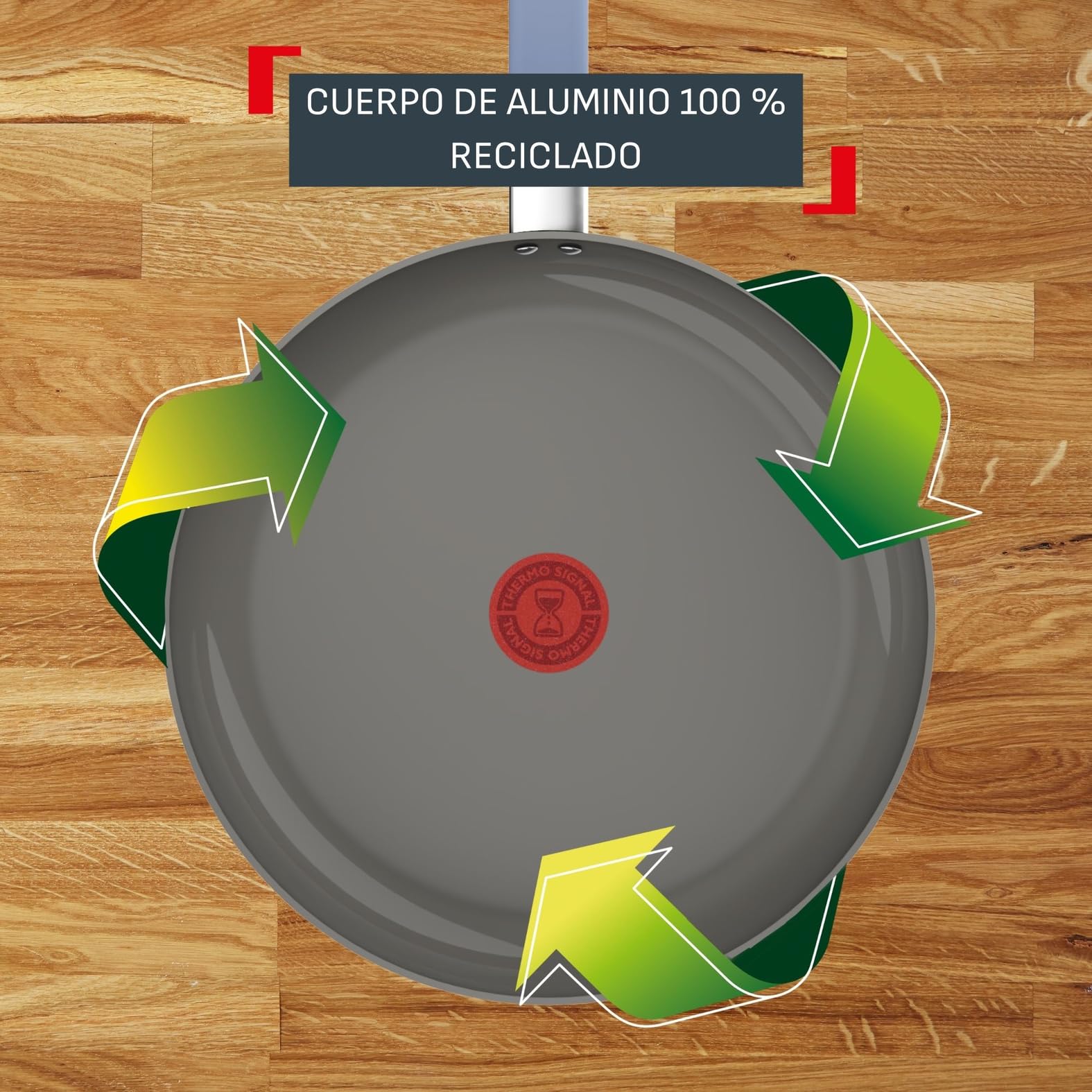 Tefal Cera Color On - Juego de 3 sartenes de 20/24/28 cm + Cazo con tapa de 16 cm + Olla con tapa de 24 cm, Revestimiento cerámico antiadherente de aluminio, 100% reciclado, Thermo-Signal