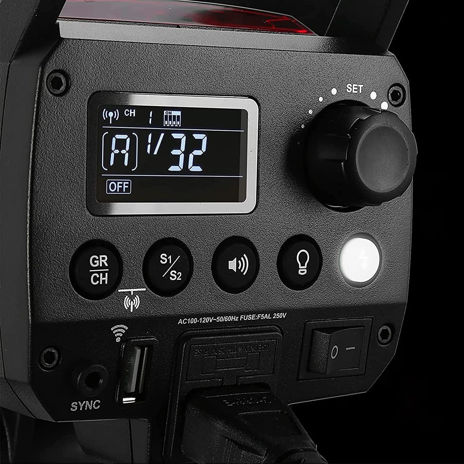 Godox MS200-V MS200V Flash da Studio 200W, GN53 5800K, Tempo di Ricarica 0.1-1.3s, Bowens Mount, sistema 2.4G X per Fotografia Illuminazione Portrai Monoluci Flash Light