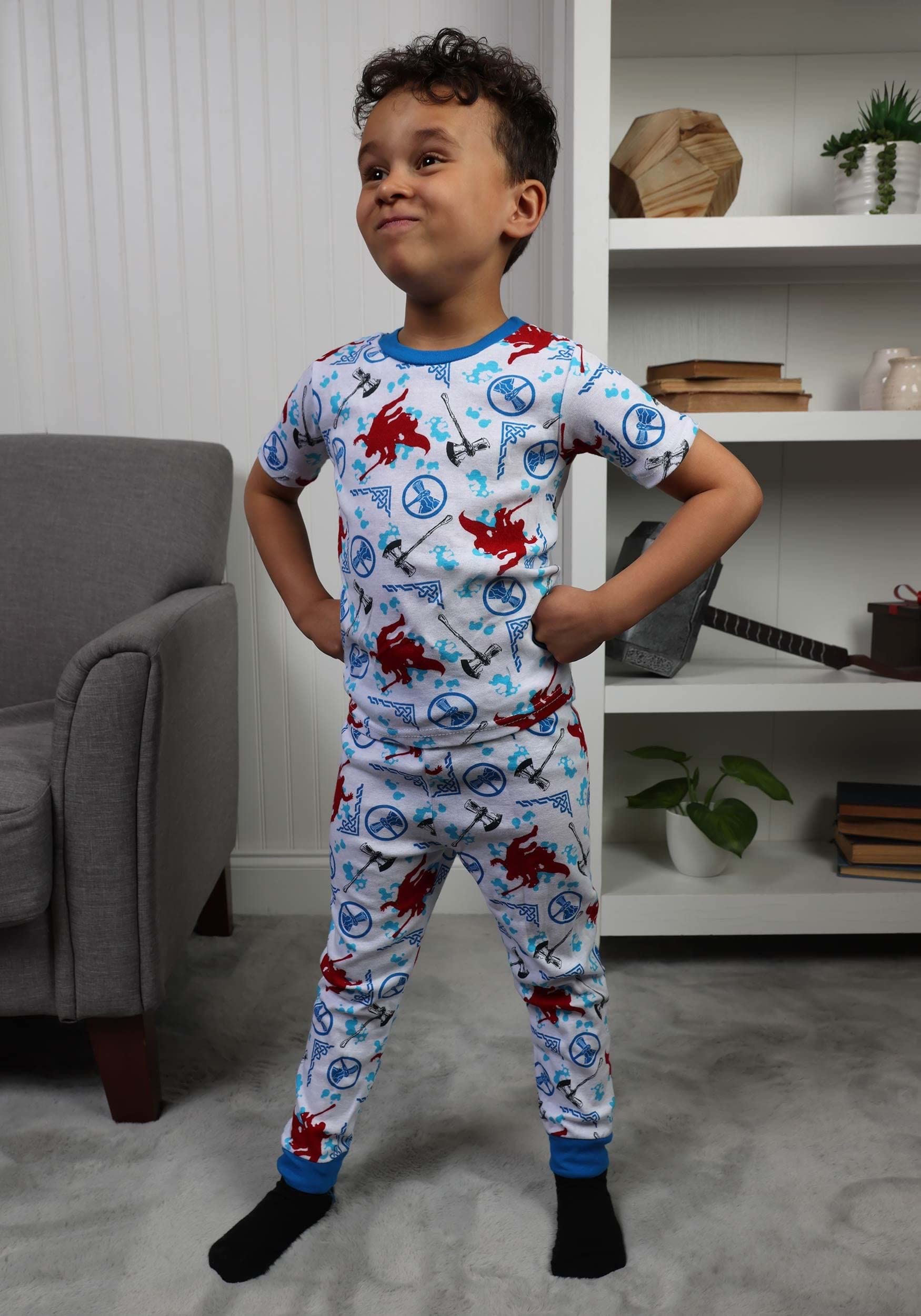 Marvel 4-teiliges Schlafanzug-Set für Jungen aus Baumwolle