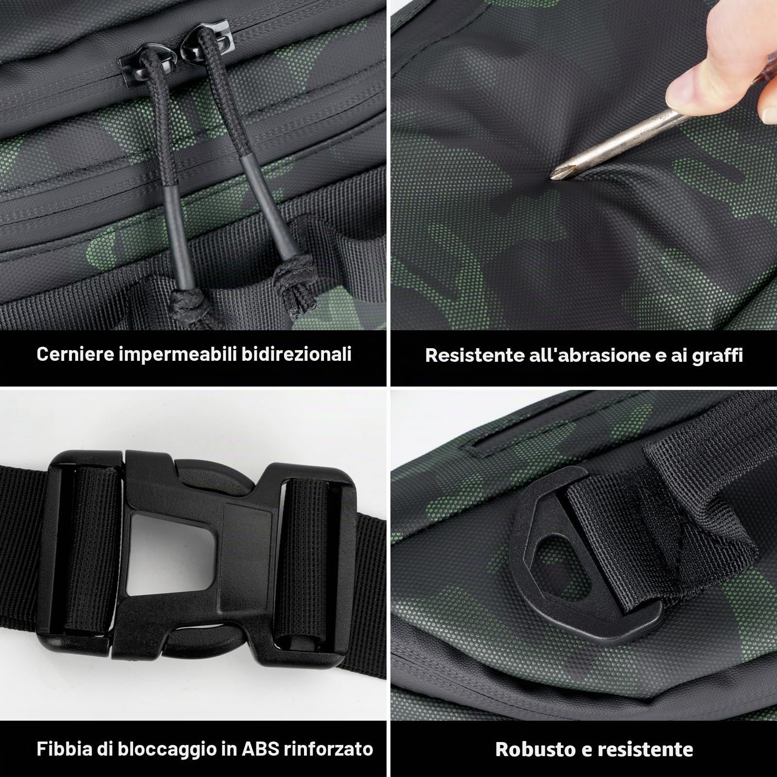 THKFISH Borsa per attrezzatura da pesca Marsupio Uomo impermeabile per donna e uomo Borsa a tracolla da pesca