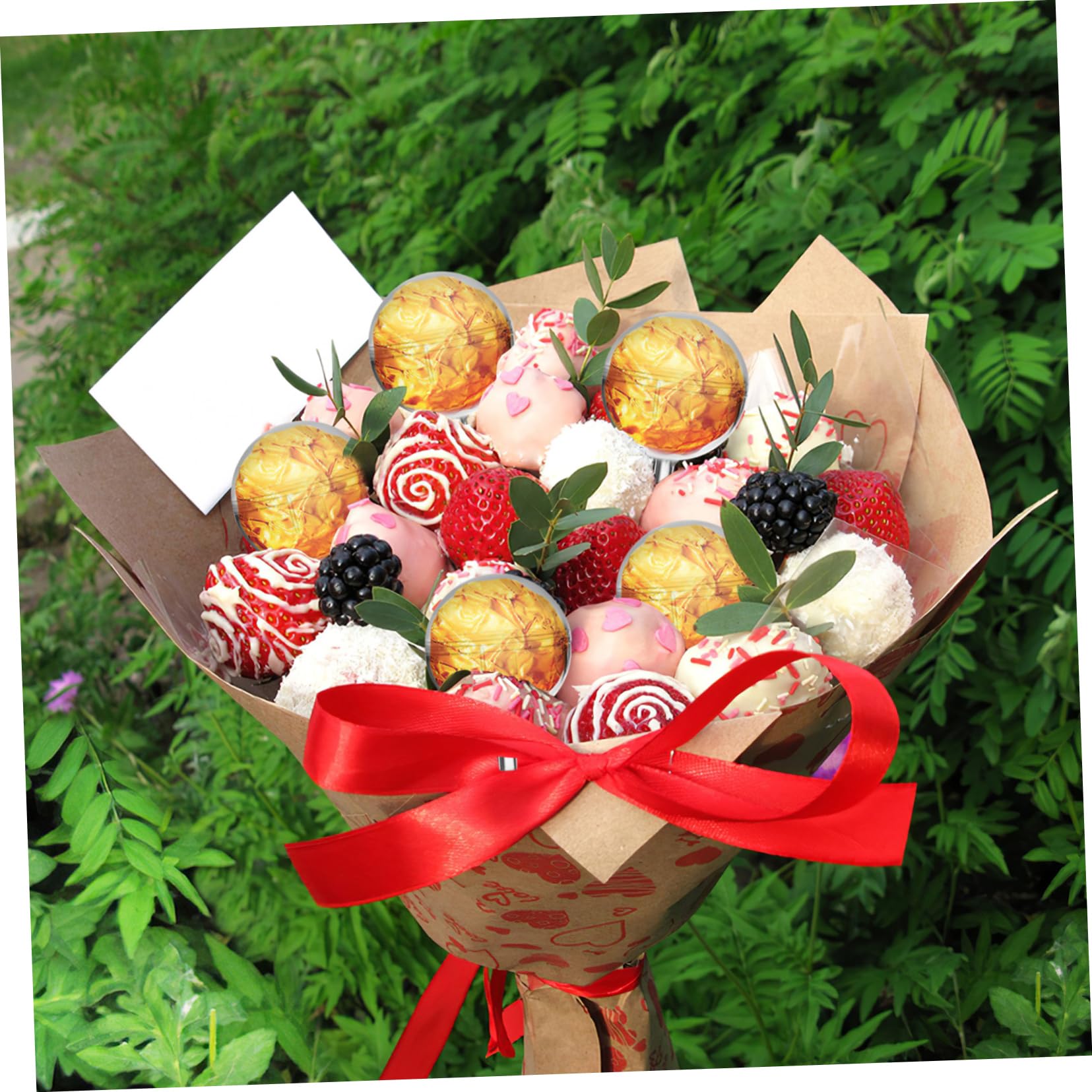 Lot de 80 Supports d'emballage pour Bouquet de Chocolat en Acrylique, Accessoires Créatifs pour Emballage Individuel de Bonbons, pour Anniversaires et Saint-Valentin
