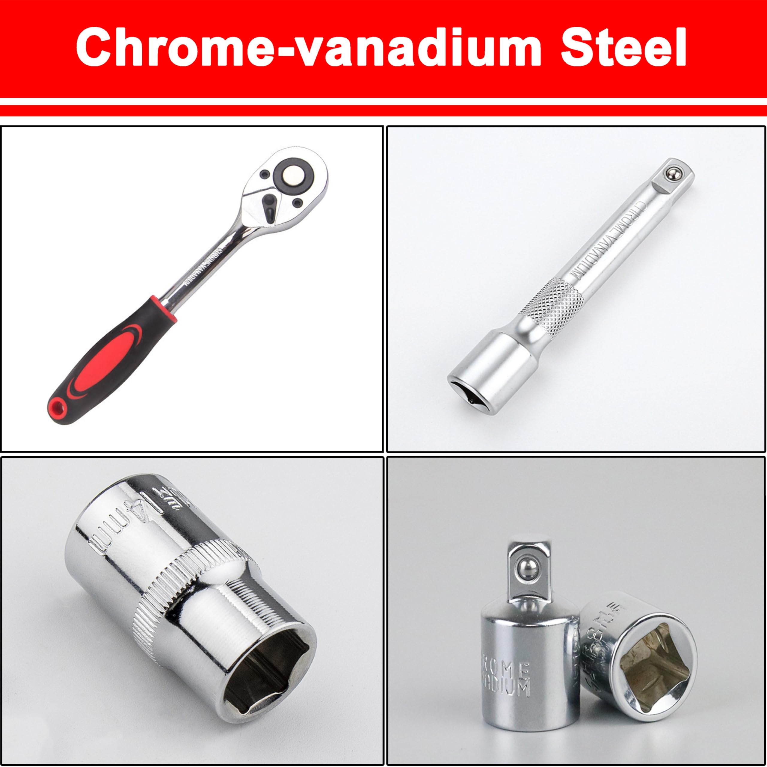 Juego de herramientas de llave de filtro de aceite para Toyota Camry Tacoma Tundra Highlander 4Runner Sienna Cruiser 2.5-7.5L motor, llave de filtro de aceite de 64 mm + llave de trinquete +