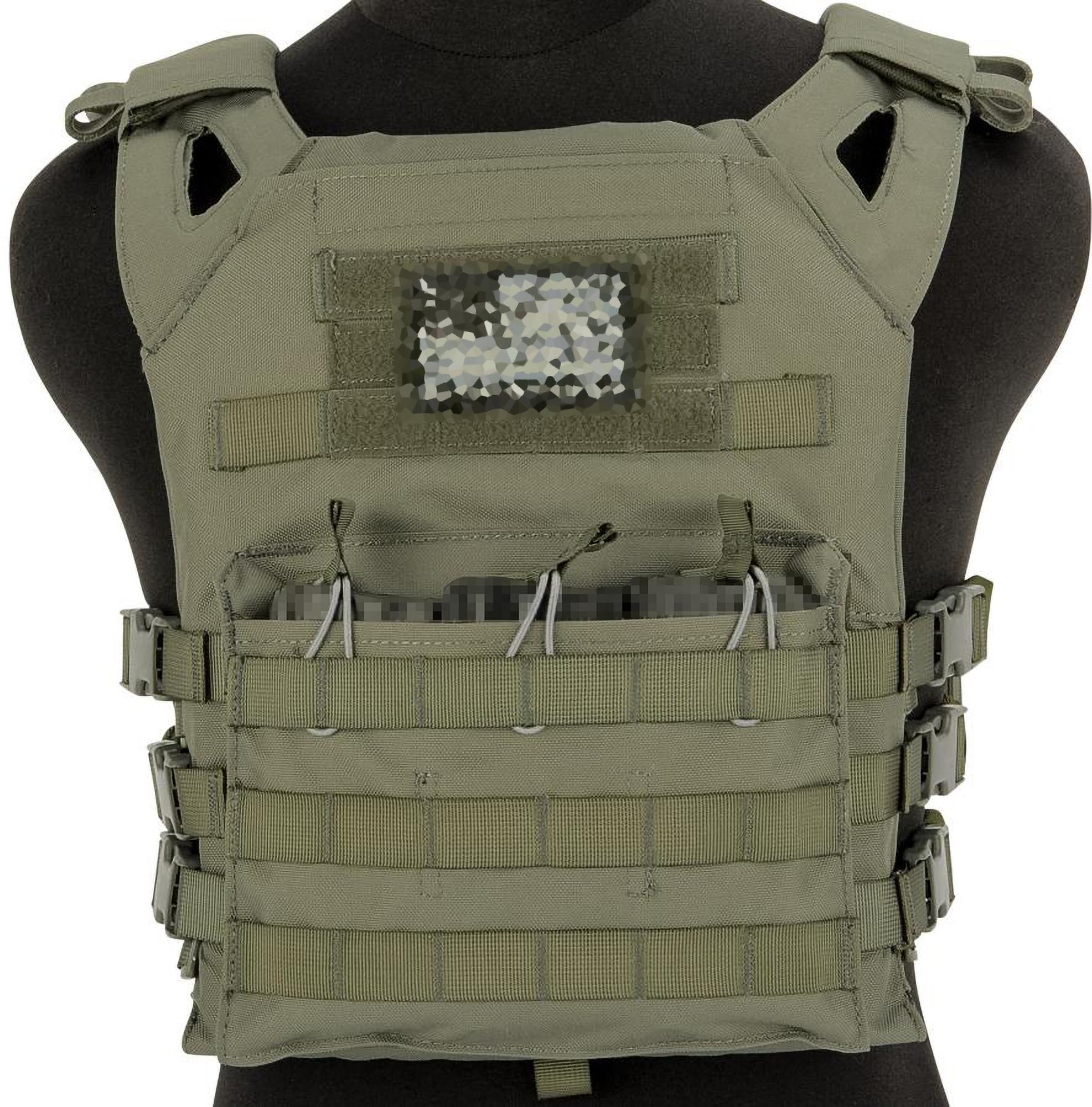Evike Airsoft - Matrix Level-1 Tactical Vest with Integrated Mag Pouches (Color: Ranger Green)