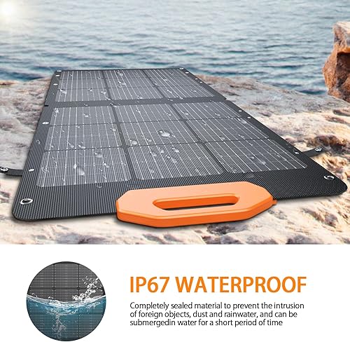 Miniatura 9 de GRECELL Estación de energía portátil de 300 W con panel solar portátil de 100 W, 21.5 V, generador solar de 330 W de salida de CA, panel solar de 60