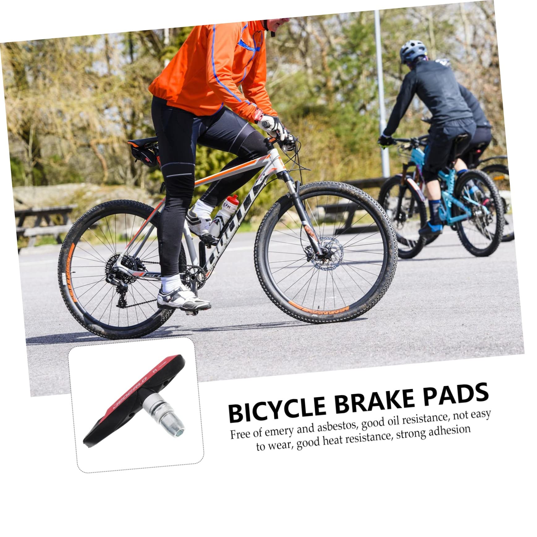 POPETPOP 9 Paires De Plaquettes De Frein De Vélo Plaquettes De Frein De Vélo en Caoutchouc Outils De Frein De Vélo en Caoutchouc Blocs De Frein De Vélo De Montagne Blocs De Frein De Vélo