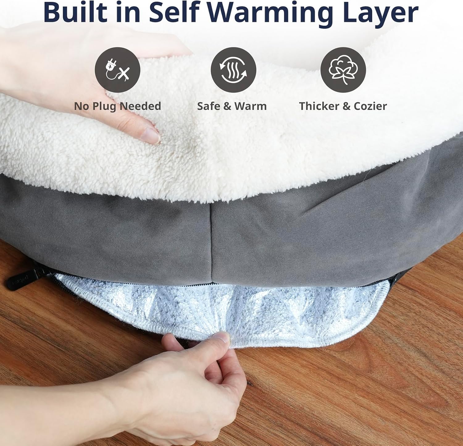 Temperature Adjustable Pet Heating Pad & Self Warmiing Cat Mat