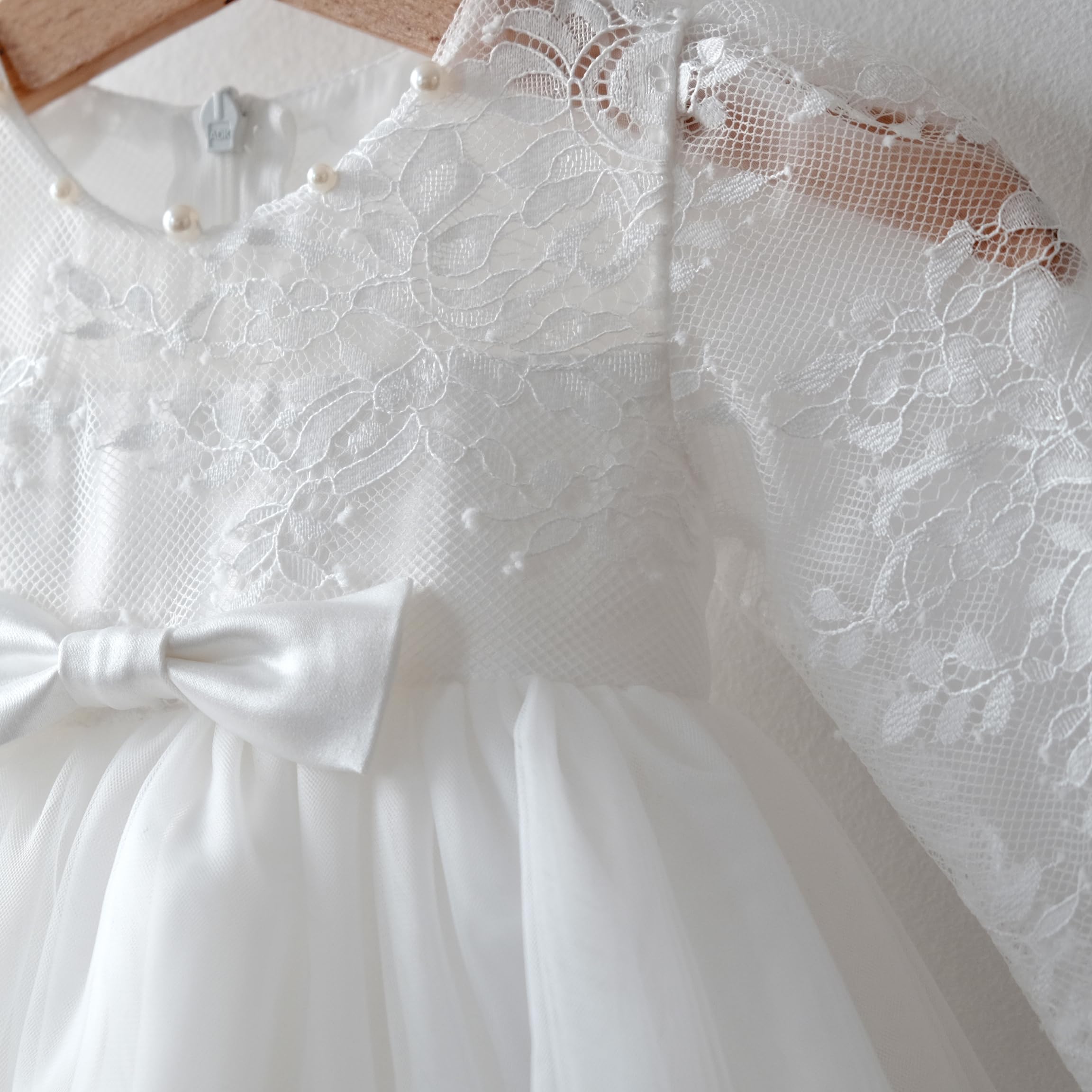 Taufkleid mit Bolero Baby Mädchen Tüll Prinzessinkleid M28