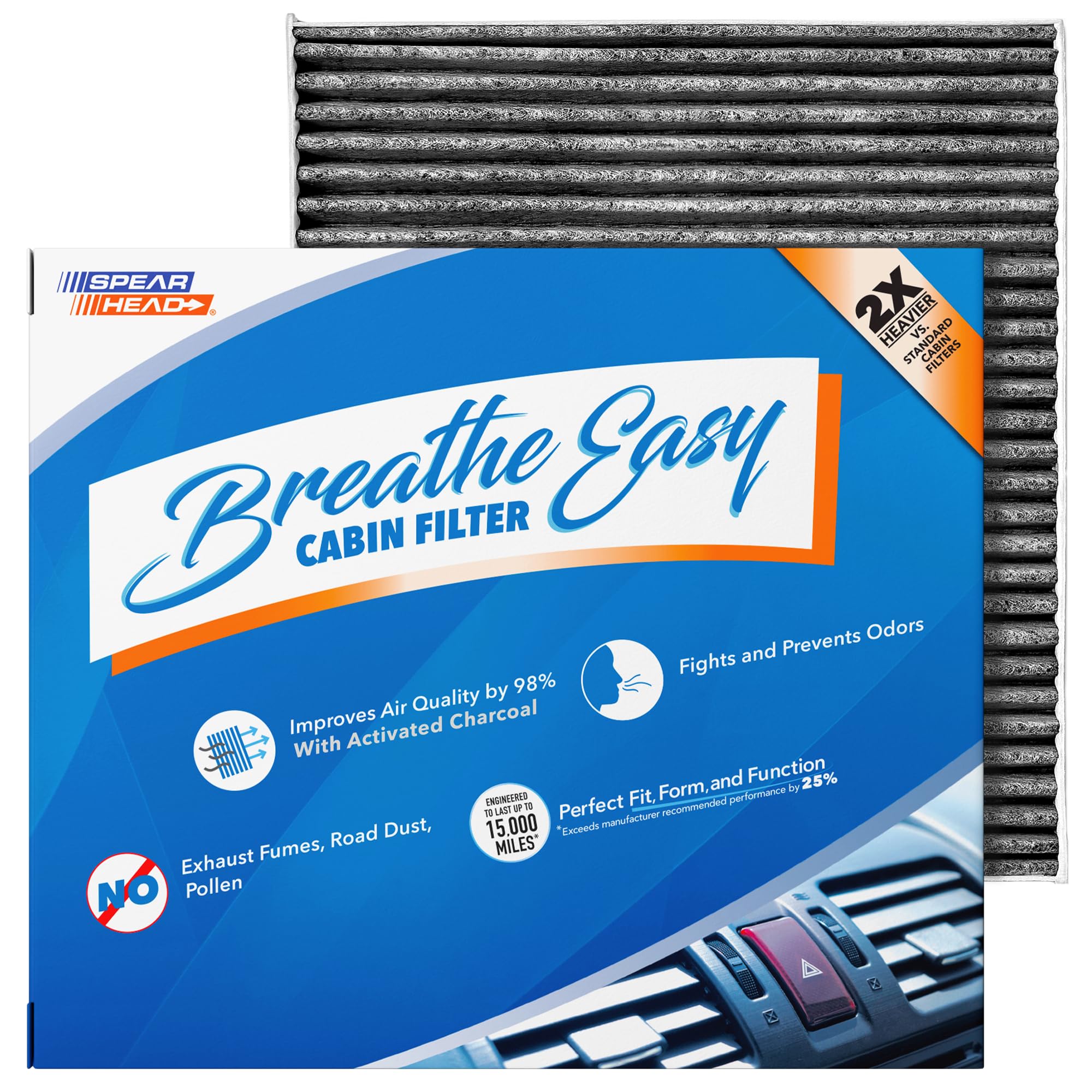 Spearhead Odor Defense Breathe Easy AC &amp; Heater Cabin Air Filter (BE-709)