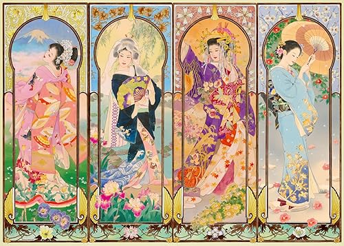 Ravensburger The Four Seasons 12000127 - Rompecabezas de 1000 piezas para adultos, herramientas hechas a mano, fabricado en Alemania, cada pieza