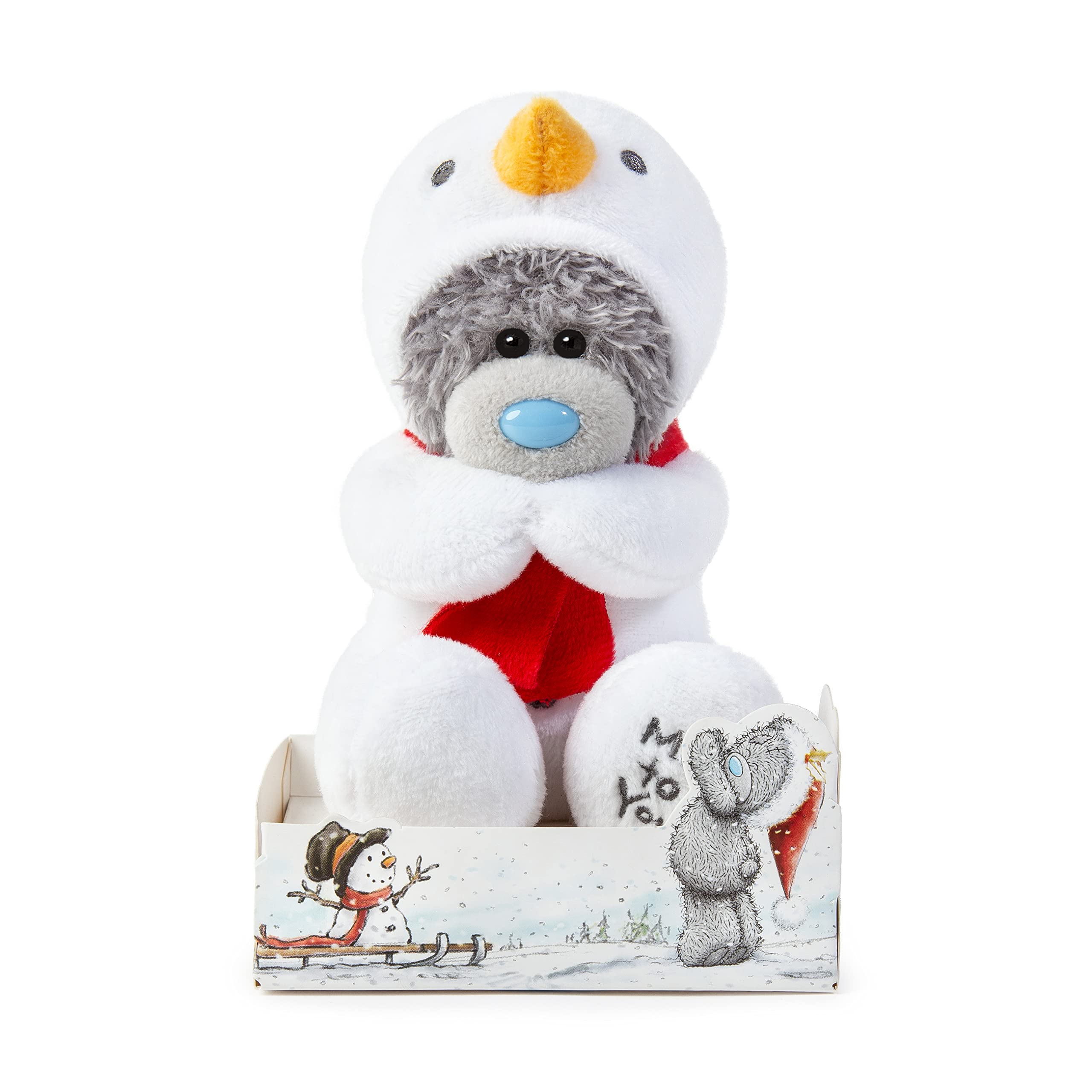 Me to You Tatty Teddy Snowman Bear, Red