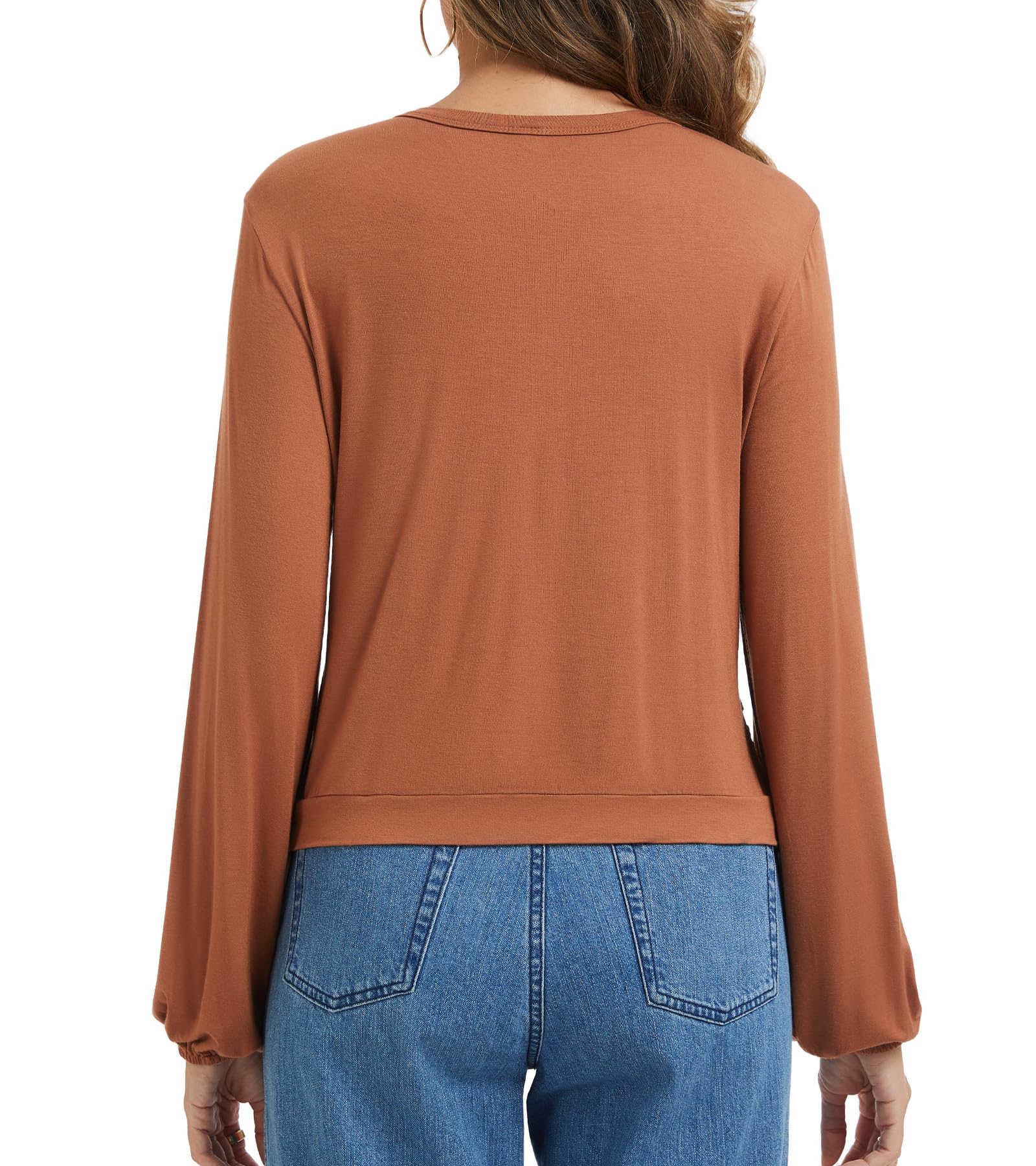 Sosolism Hauts d’Allaitement pour Femmes Taille Drapée Chemise d’Allaitement