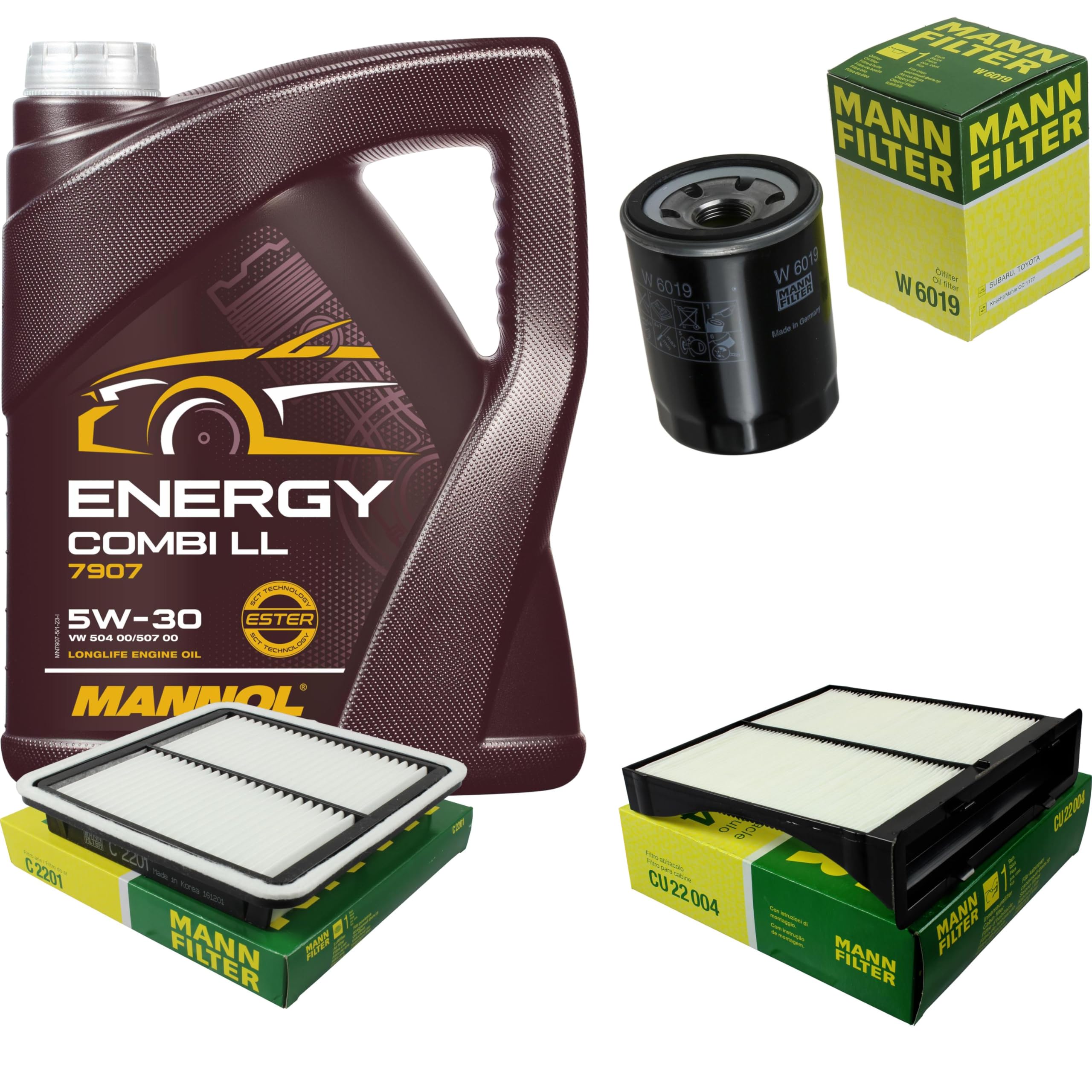 5L MANNOL 5W-30 Combi LL+MANN-FILTER Subaru Forester SH 2.0