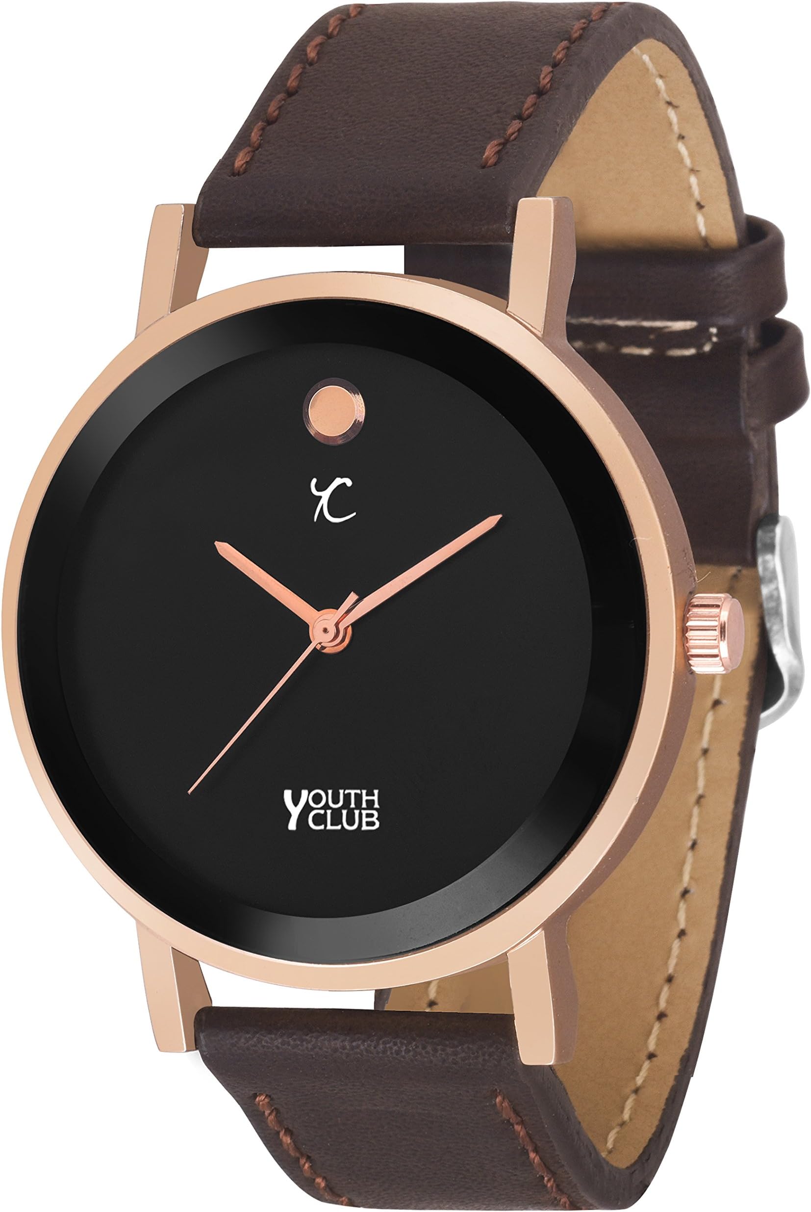 YOUTH CLUB Coffee Shade Formal Watch for Boys