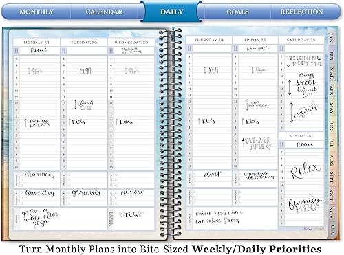 Miniatura 4 de Tools4Wisdom Agenda 2025-2026  Calendario de 15 meses incluido junio 2025-2026  8.5 x 11 pulgadas  Diario semanal y mensual  A5J6  Arte cósmico