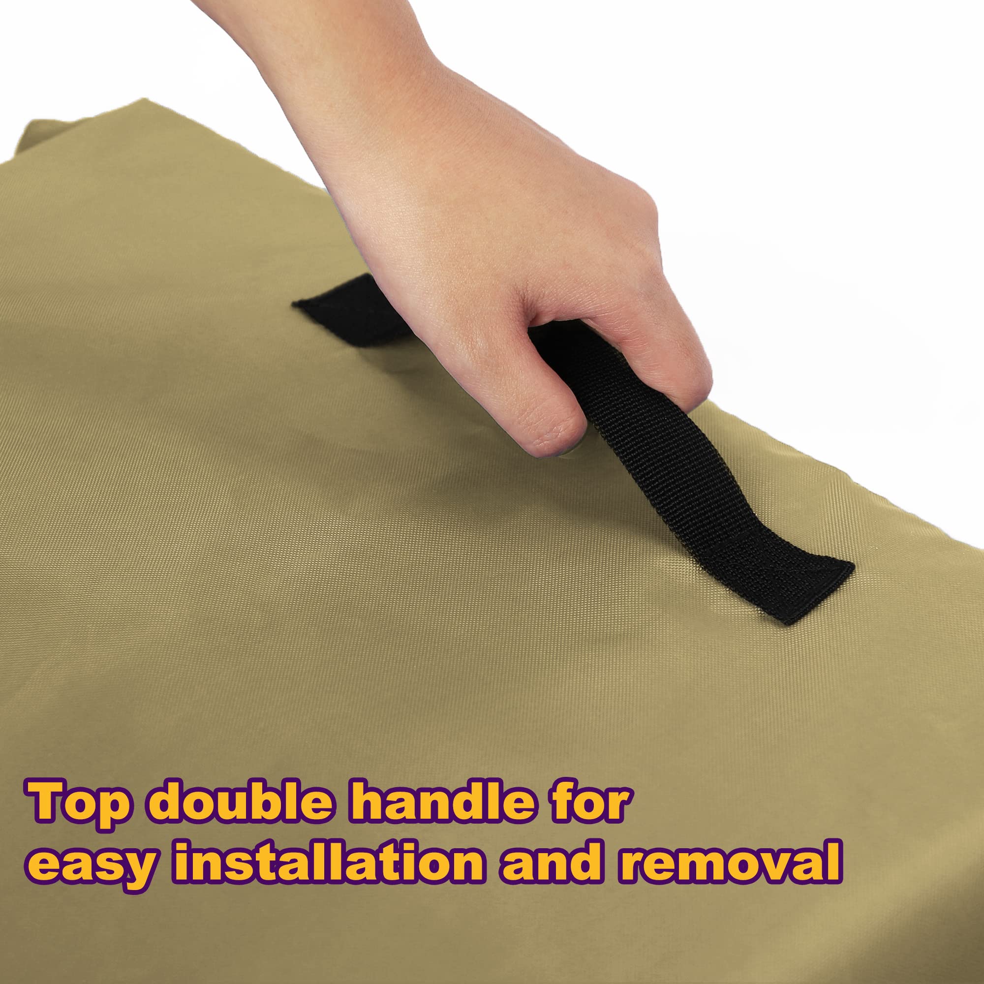 Housse De Protection Pour Chaises De Jardin Empilables 114x85x65 Cm – Oxford 210D, Imperméable, Résistante UV Et Coupe-vent, Idéale Pour L'extérieur Housse Chaise Jardin Extérieur