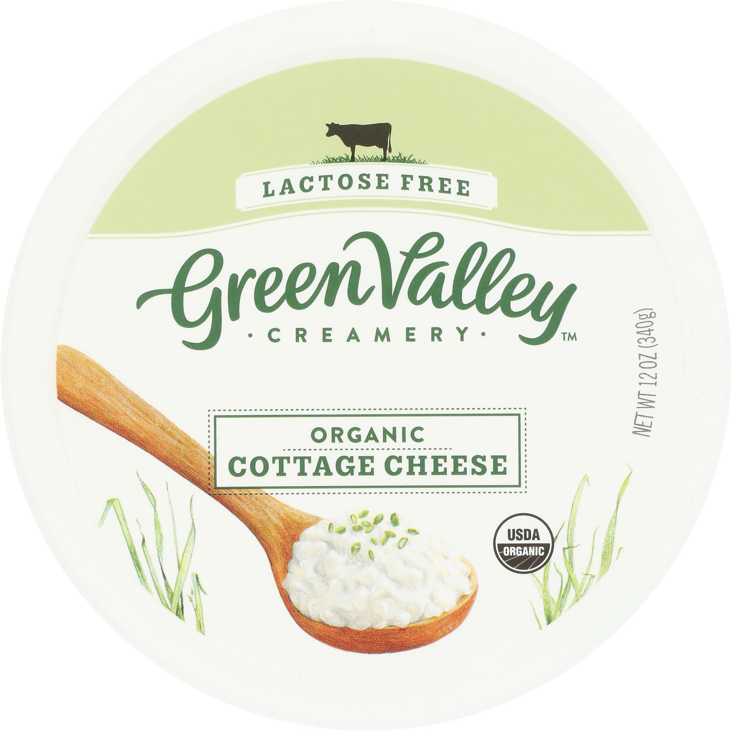 GREEN VALLEY CREAMERY Organic Lactose Free Cottage Cheese, 12 OZ