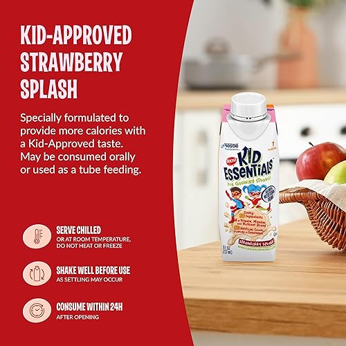 Miniatura 6 de BOOST Kid Essentials 1.0, Strawberry Splash Caja de cartón de 24 x 8 fl oz