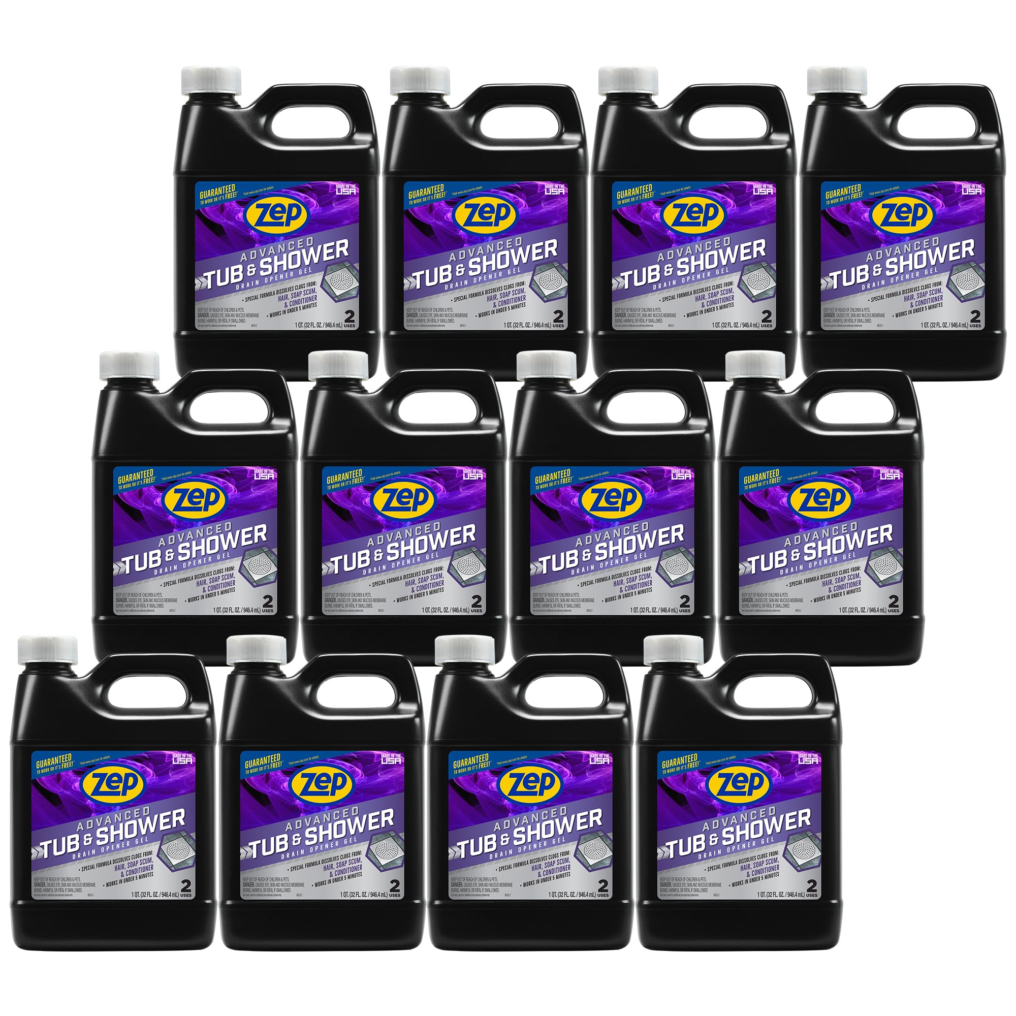 Amazon.com: Zep Advanced Tub and Shower Drain Opener Gel - 32 oz