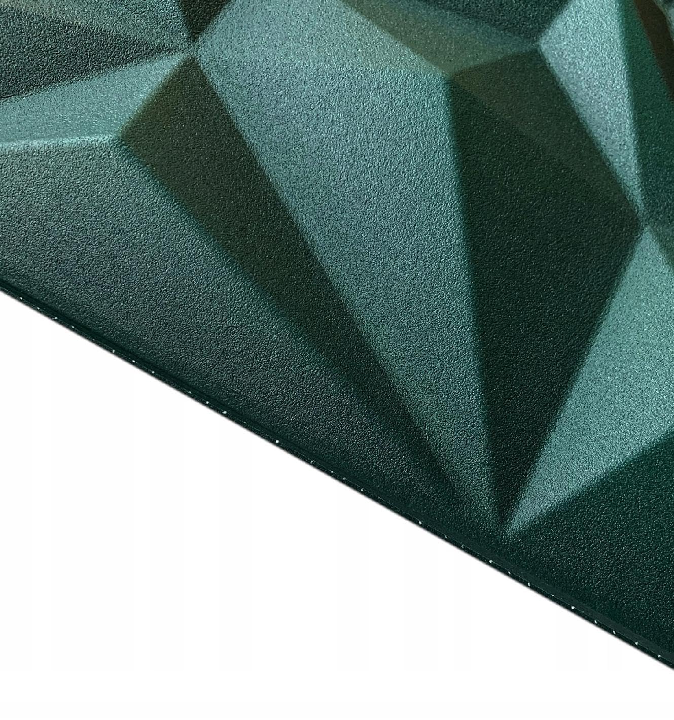 DECCART Pannelli Decorativi Per Pareti 3D - Pannelli Murali - Pannello Decorativo Parete - Polystyrène PSE - 50x50 cm Ametista 12 m², 48 pezzi, Verde