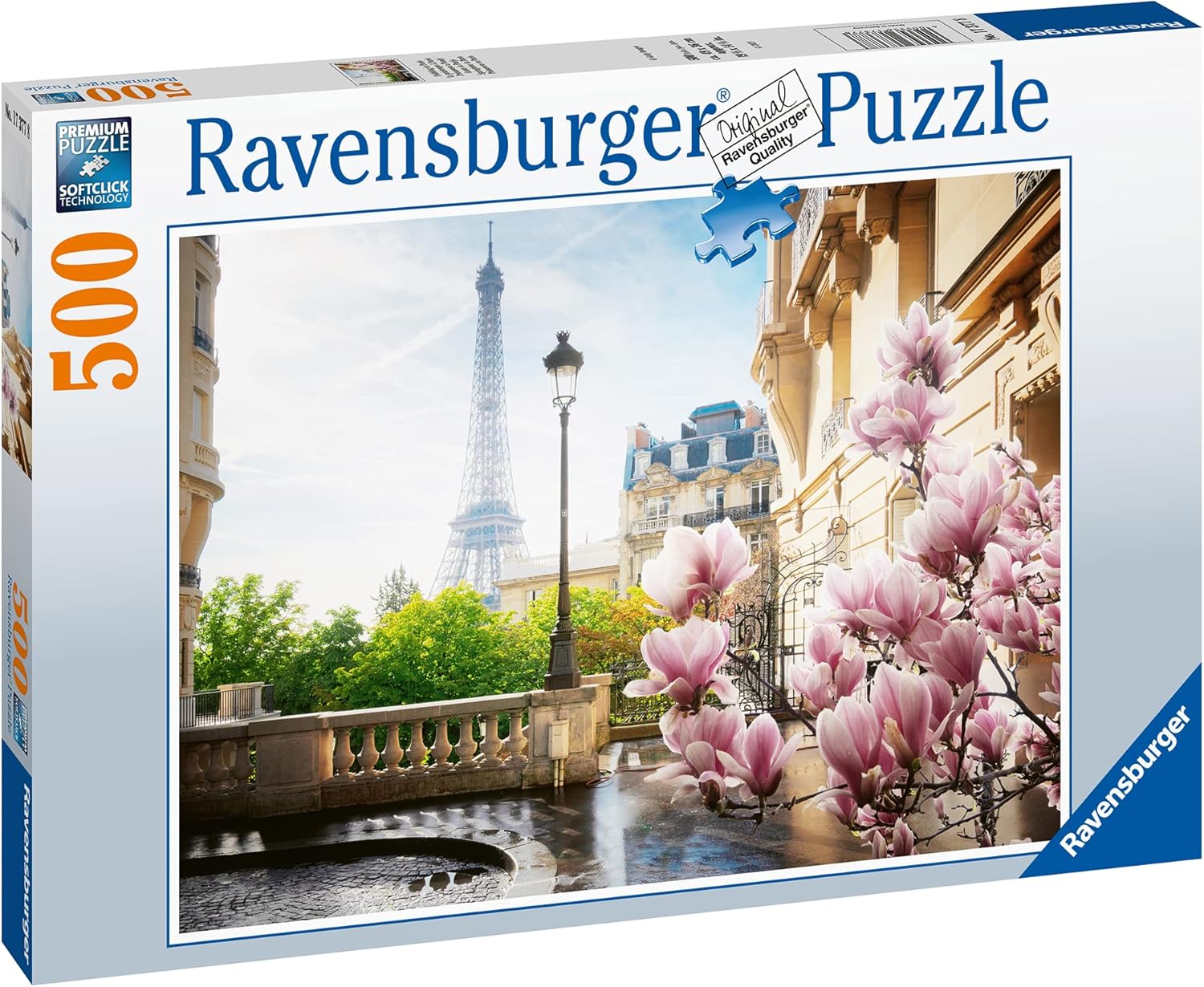 Ravensburger - Adult Jigsaw Puzzle - 500 piece Jigsaw Puzzle - Spring in Paris - Adults and Children from 12 Years Old Puzzle - 17377