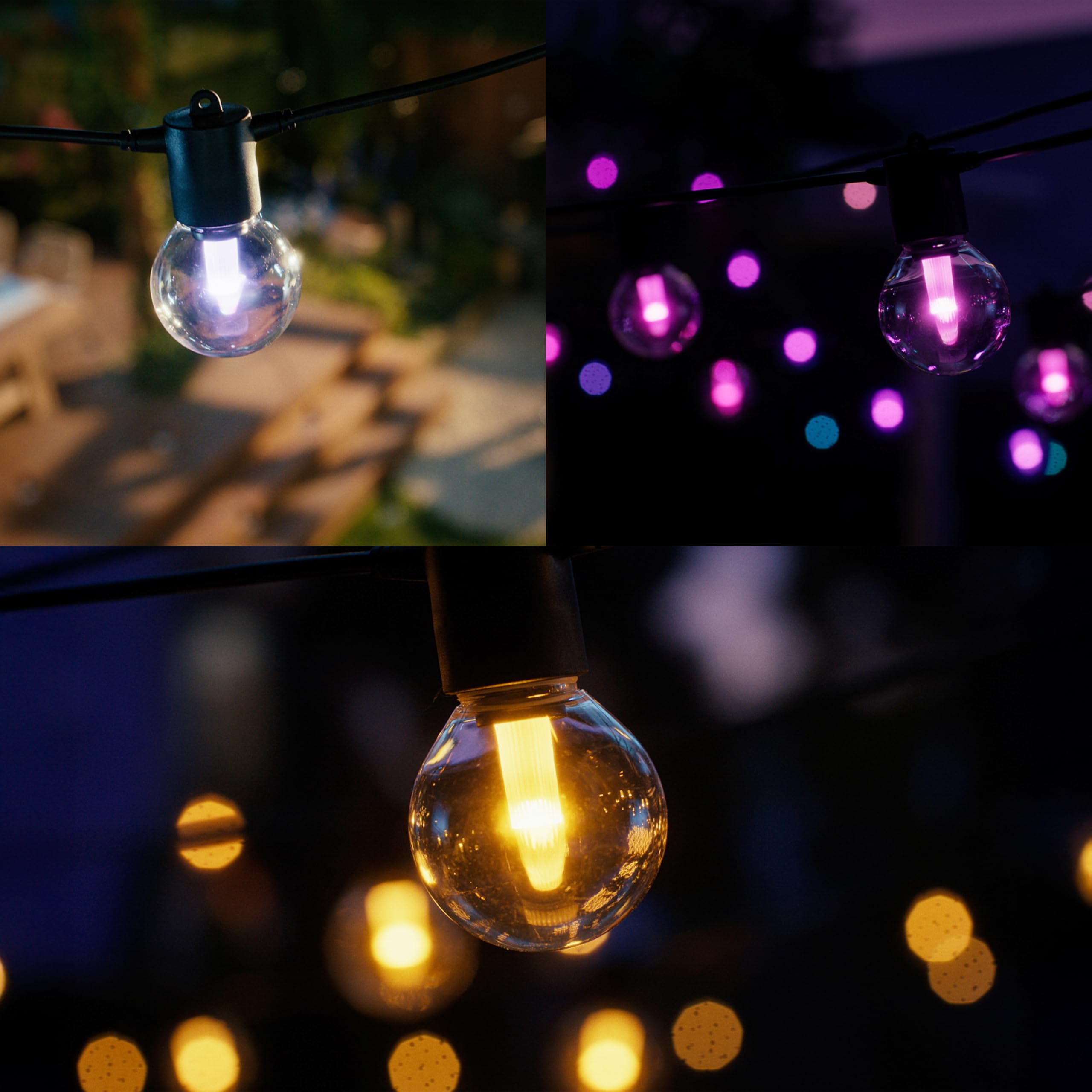 Philips Hue Festavia Guirlande de lumière Ampoules Globe - 14 Mètres