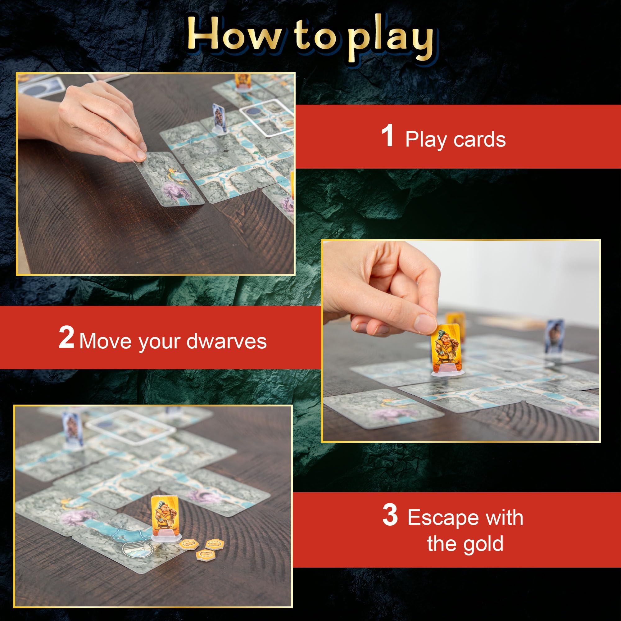 Saboteur | The Dark Cave | Un gioco autonomo che ricrea la sensazione di Saboteur | 2-8 giocatori | Età 10+ | Tempo di gioco: 45 minuti