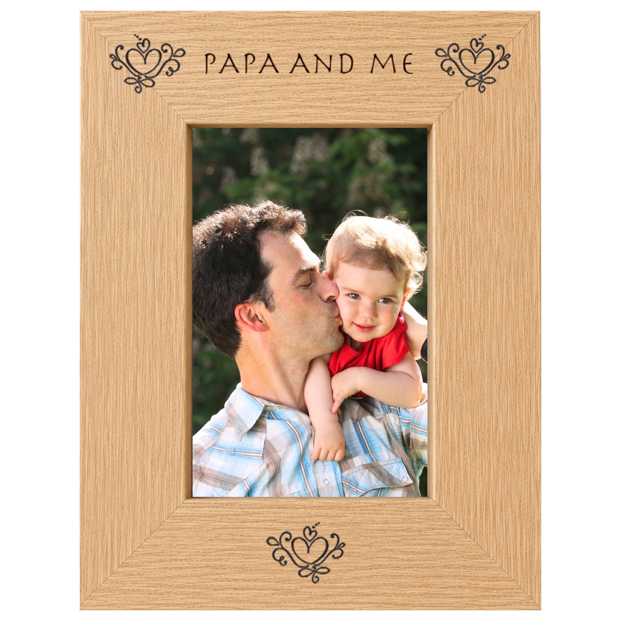 Papa and Me 6x4 Photo Picture Frame Keepsake Gift Idea from Son Daughter Kids