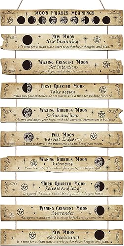 Miniatura 7 de Tatuo Letrero de conocimiento de brujería, flores y hierbas, decoración de pared, decoración de bruja de Halloween, letrero de bruja de cocina,