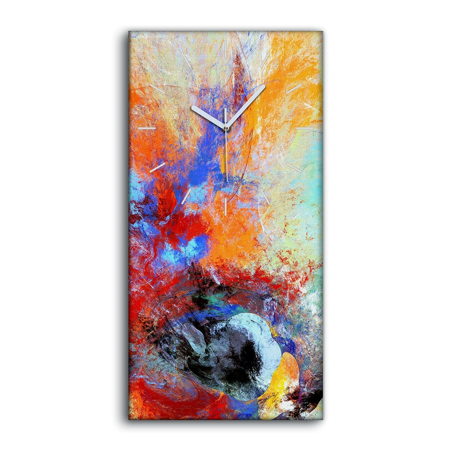Horloge Silencieuse sans Tic-Tac pour Chambre - Toile Décorative 30x60cm