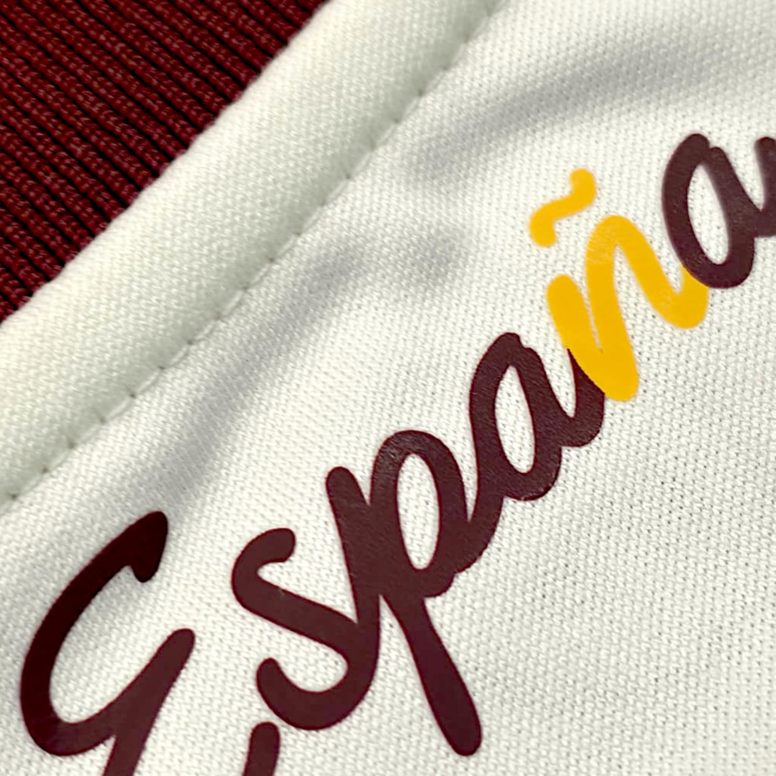 Kit España Mundial 2026-2028 | Réplica Camiseta y pantalón | Williams Jr. 11 | Color Blanco y Granate | Conjunto fútbol para Adulto y niño - 4