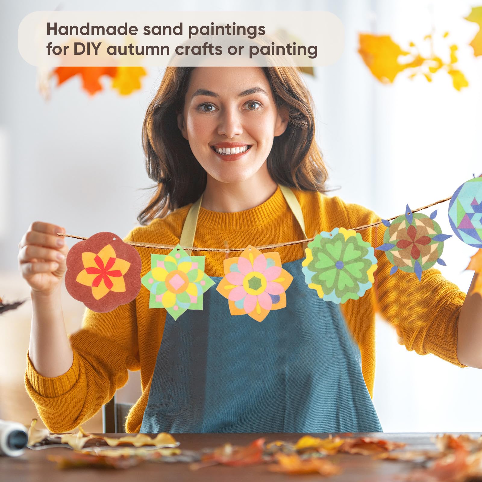 ART & DECORATION 号数4 Amazon.com: Weekgrat 24 Pcs 4 Inch Sand Painting Mandala