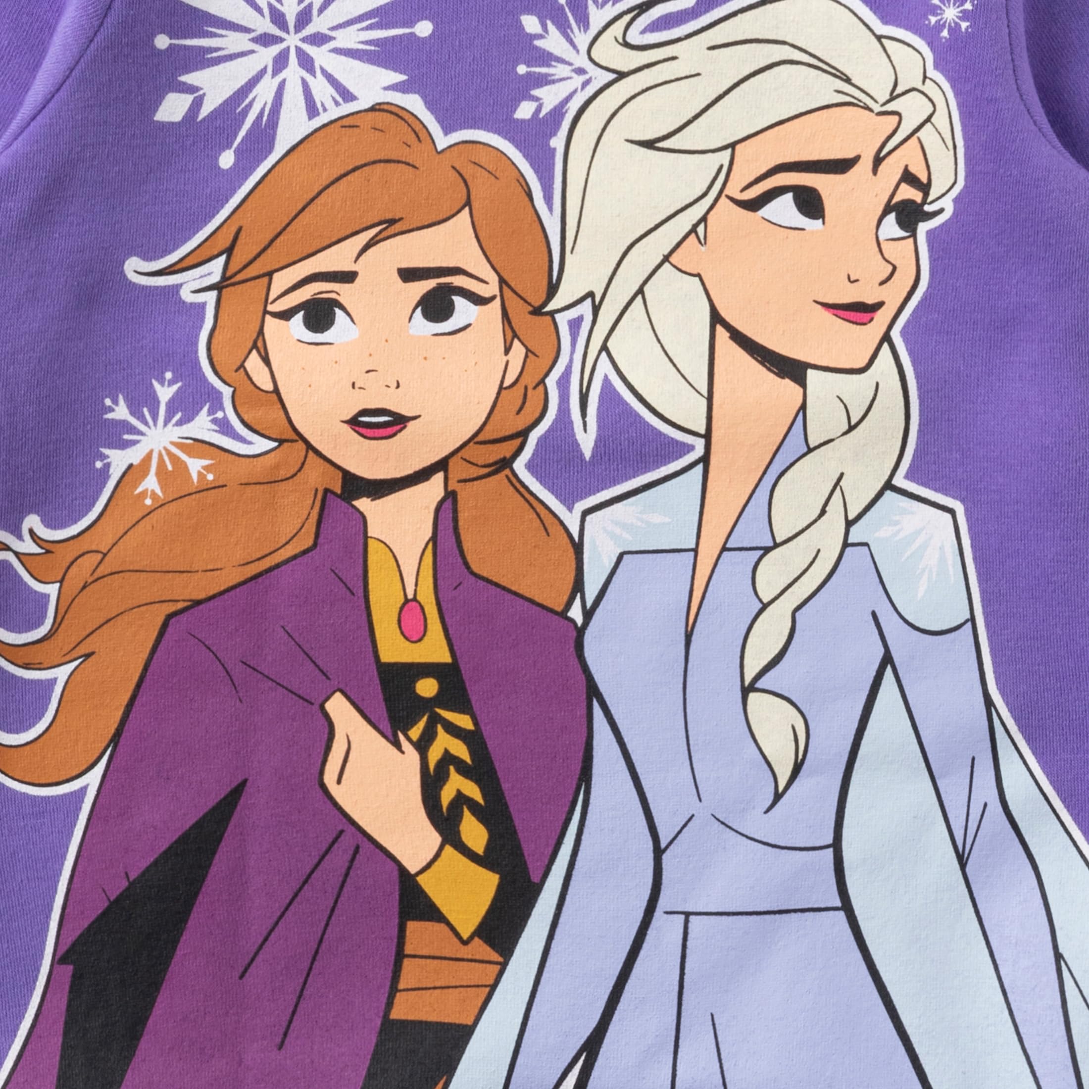 Disney Frozen - Set composto da camicia a maniche lunghe e pantaloni da jogging per ragazze, comodo abbigliamento attivo per bambini