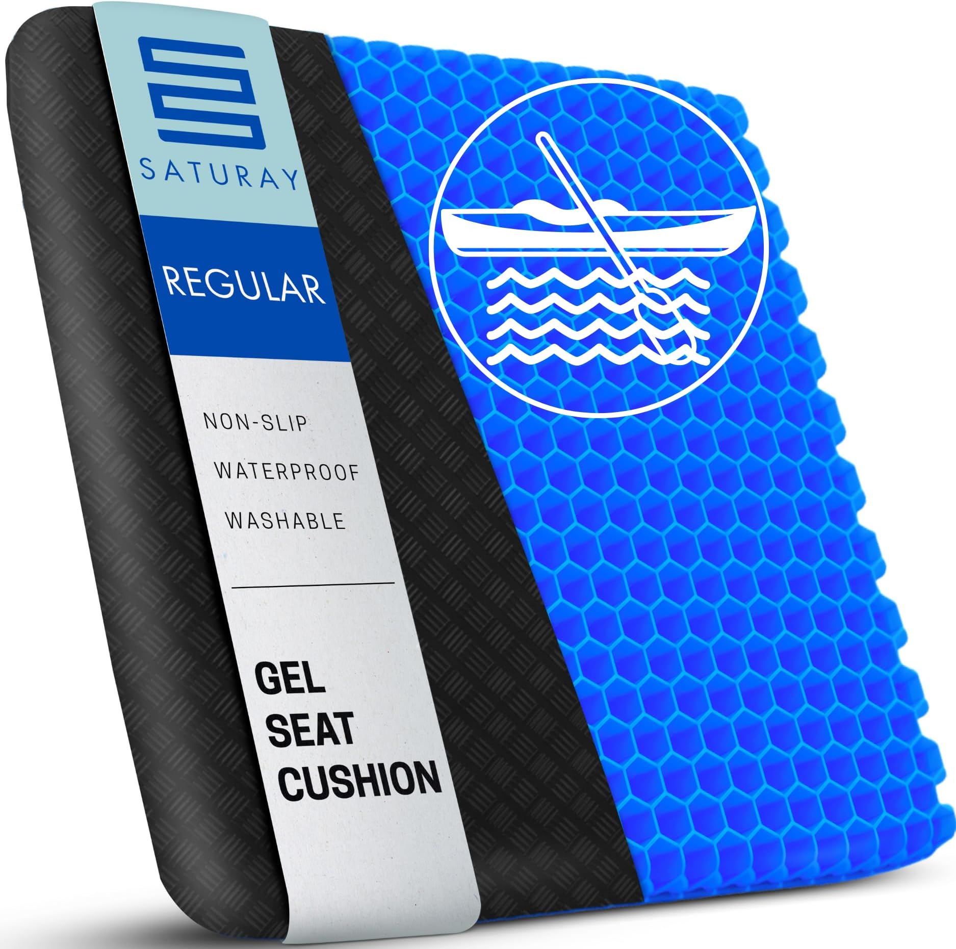 SATURAY Waterproof Gel Kayak Seat Cushion Use As Canoe