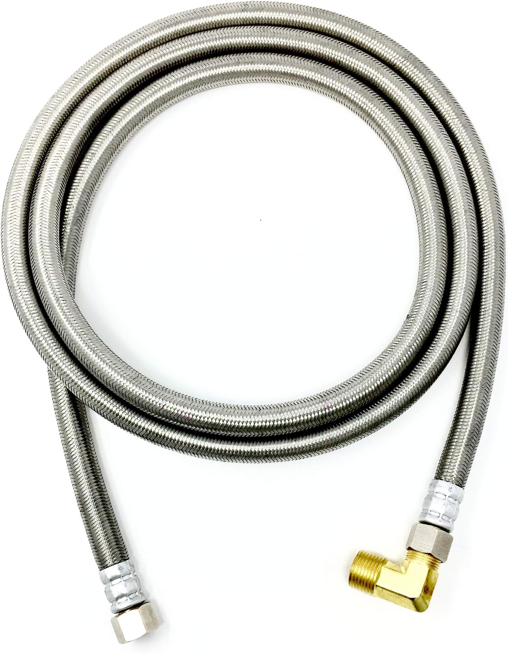 Shark Industrial Premium Stainless Steel Dishwasher Hose - 6 FT No-Lead Burst...