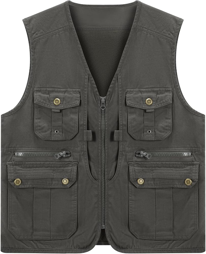 Amazon.co.jp: アウトドアベスト ジャケット カメラマンベスト