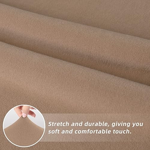 Miniatura 4 de Easy-Going Juego de 2 fundas elásticas para sillas de comedor, fundas para sillas Parsons para comedor, ceremonia, banquete, color camello