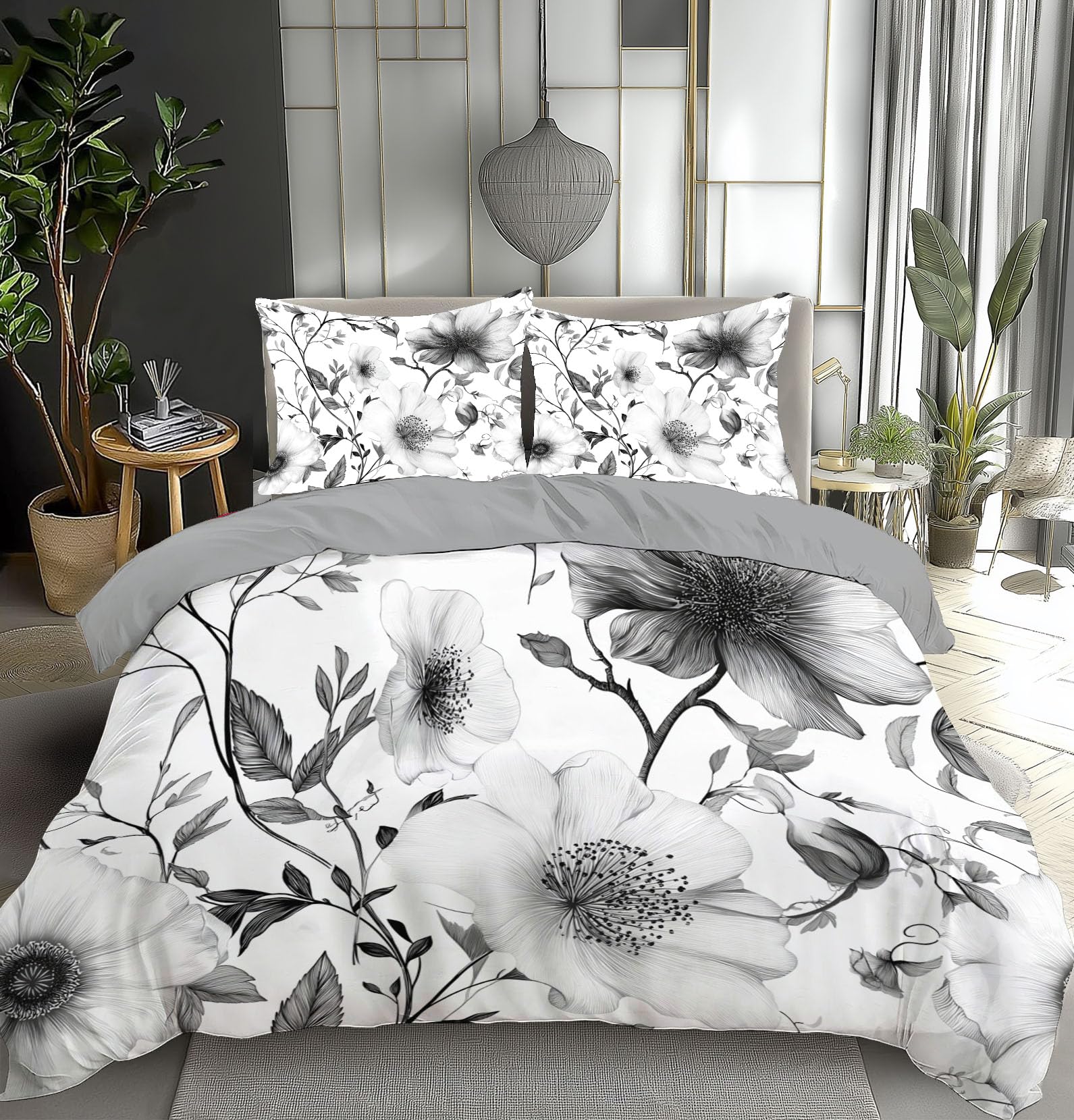 Housse de couette 200x200cm zippée pour enfiler votre couette vite