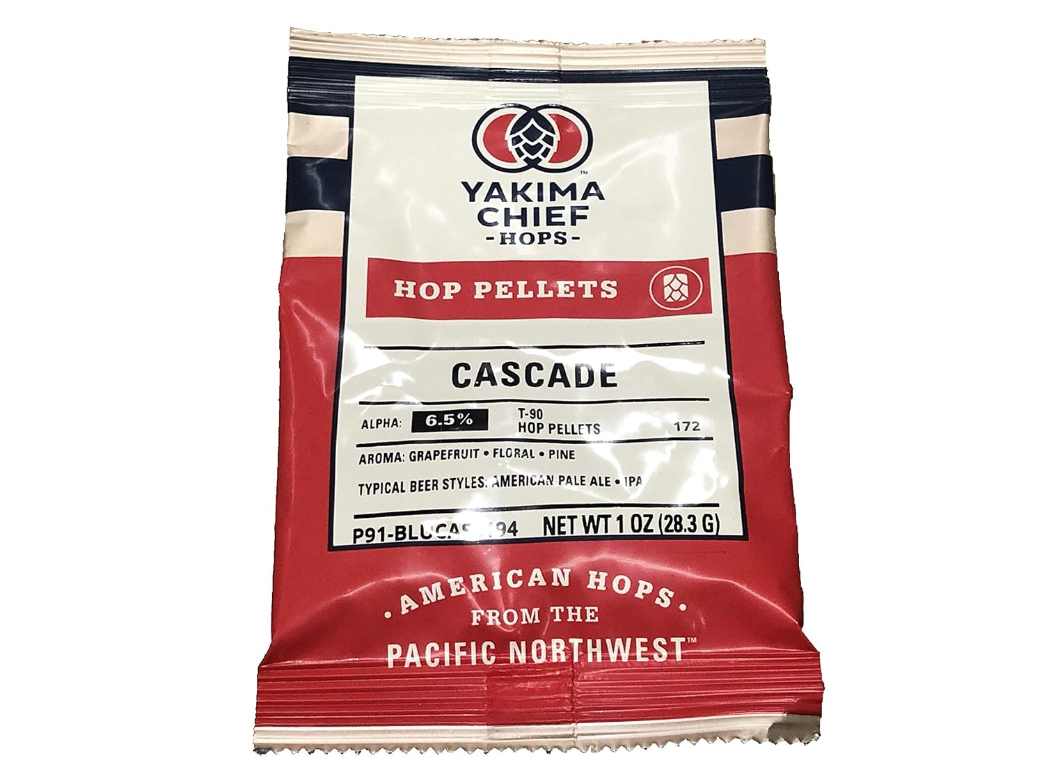 Learn To Brew BC-89Z0-55HN Cascade Hop Pellets for Home Brewing 1 oz , (Packaging may Vary) (Pack of 3), Green