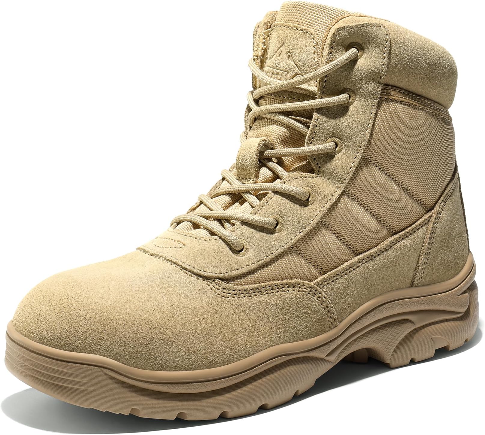 NORTIV 8Men's Waterproof Tactical Work Boots Leather Outdoor Hiking Military 6 Inches Motorcycle Combat Boots Contractor