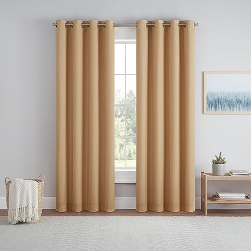 Miniatura 1 de Eclipse Dutchess - Cortinas 100% opacas con ojales, cortinas de ventana con aislamiento térmico para sala de estar, dormitorio o sala de prensa, (1