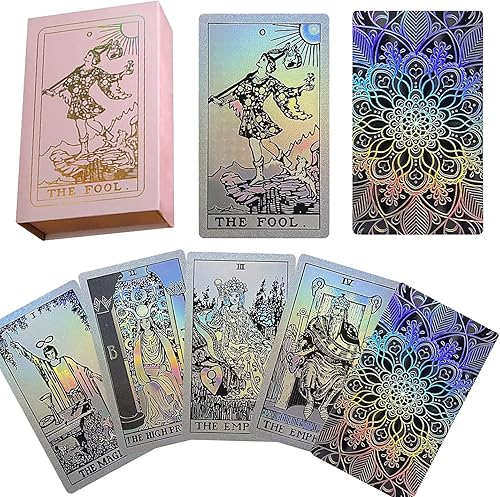 Vista 14 de VOVCIG Cartas de Tarot bilingües - Inglés y Español, Incluye Libro Guía y Mantel Especial Baraja de Tarot,Inglés Español Bilingüe Tarot,Tarot de PVC