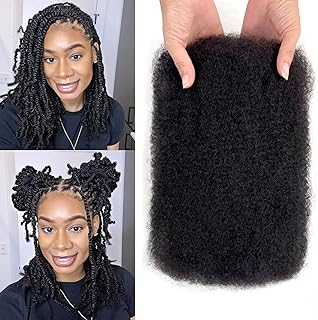 Afro Kinkys Bulk Human Hair for Braiding 2 Bundles 100g Afro Kinky-curly Human Bulk