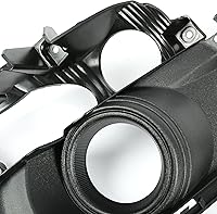 Vista 5 de KUAFU Cubierta de luz antiniebla izquierda compatible con Ford Mustang EcoBoost/GT/V6 2015-2017, repuesto de bisel de la lámpara antiniebla